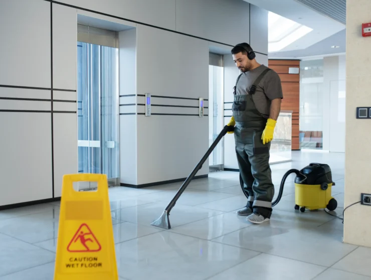 full-shot-man-vacuuming-floor