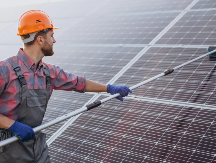 male-worker-cleaning-solar-panels